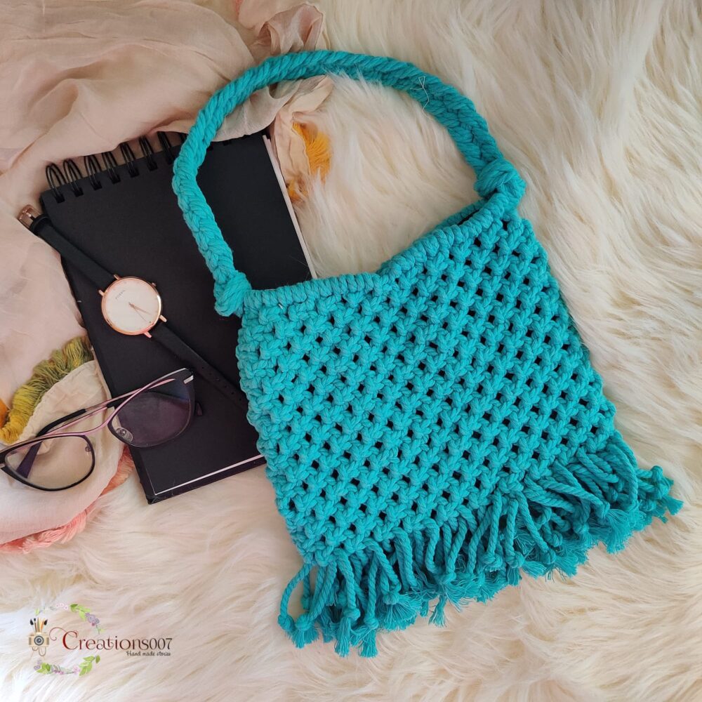 The Handmade Macrame Tassel Bag