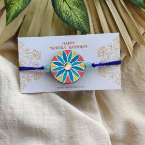 Handmade Rakhi - Mirror Mandala Rakhi