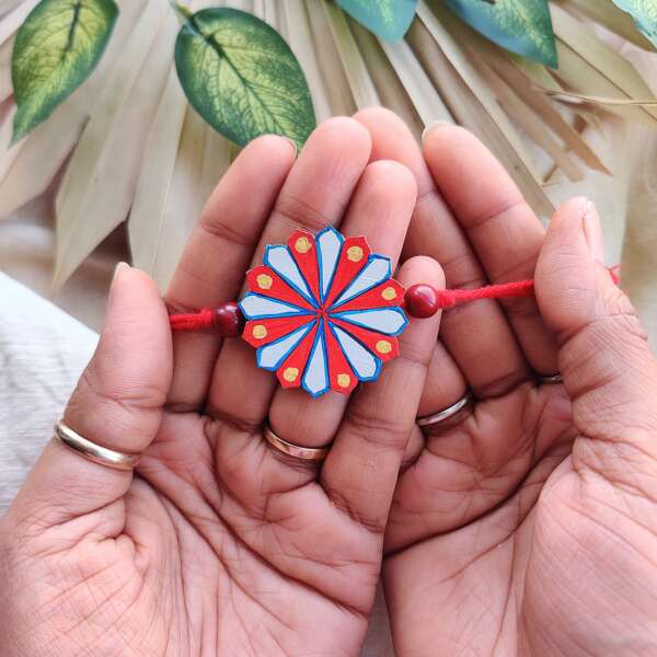 Handmade Rakhi - Mandala Hand-painted Rakhi