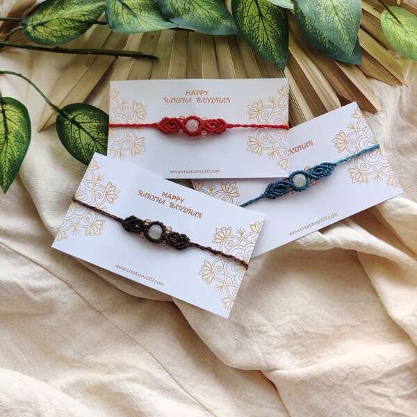 Handmade Rakhi | Knotted Bead Rakhi