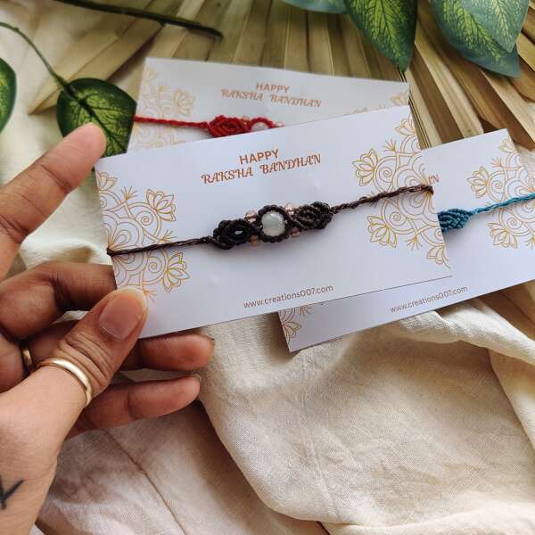 Handmade Rakhi | Knotted Bead Rakhi