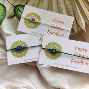 Handmade Rakhi | Macrame Beaded Rakhi