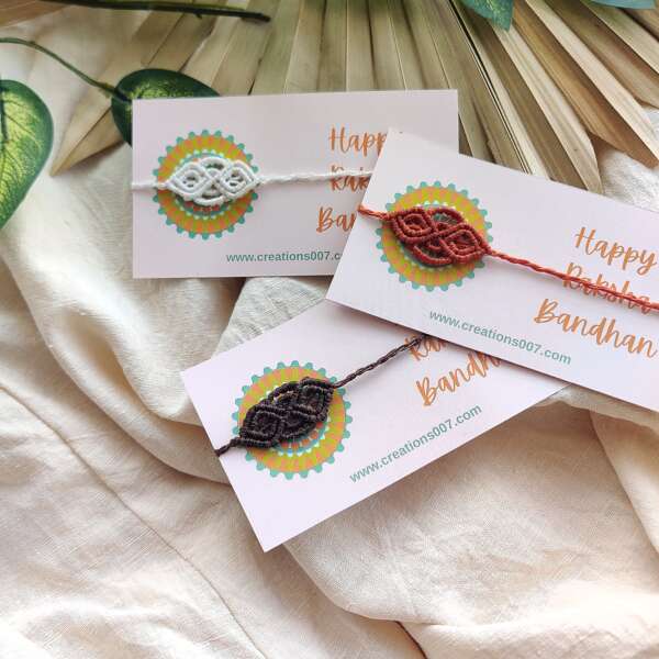 Handmade Rakhi | Macrame Diamond Rakhi