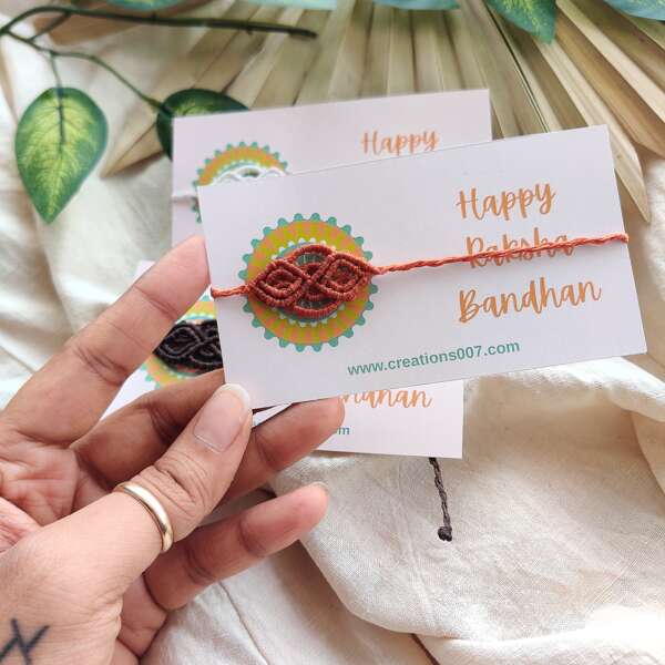 Handmade Rakhi | Macrame Diamond Rakhi
