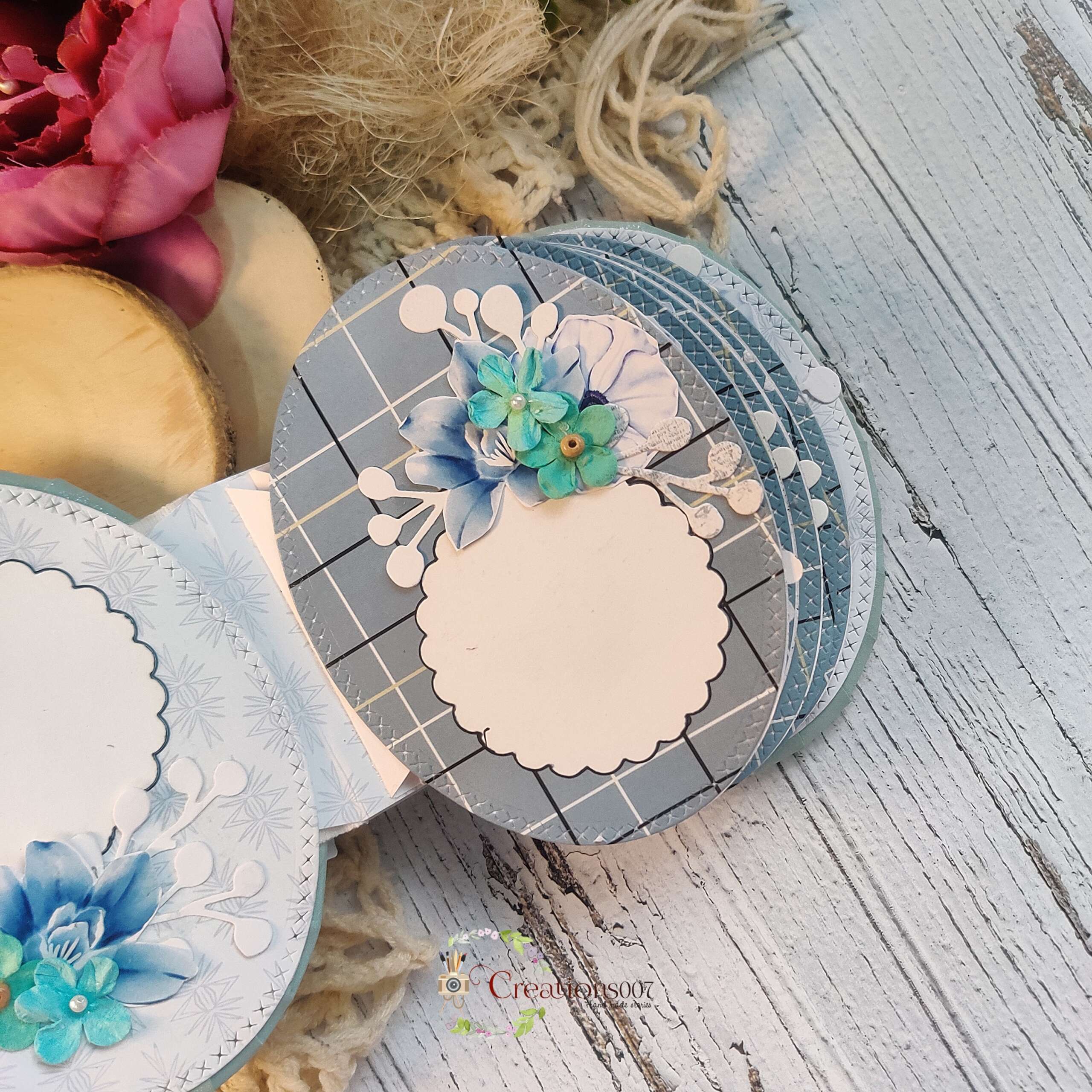 Handcrafted Scrapbook | Oval Scrapbook 6 Handcrafted Scrapbook | Oval Scrapbook
