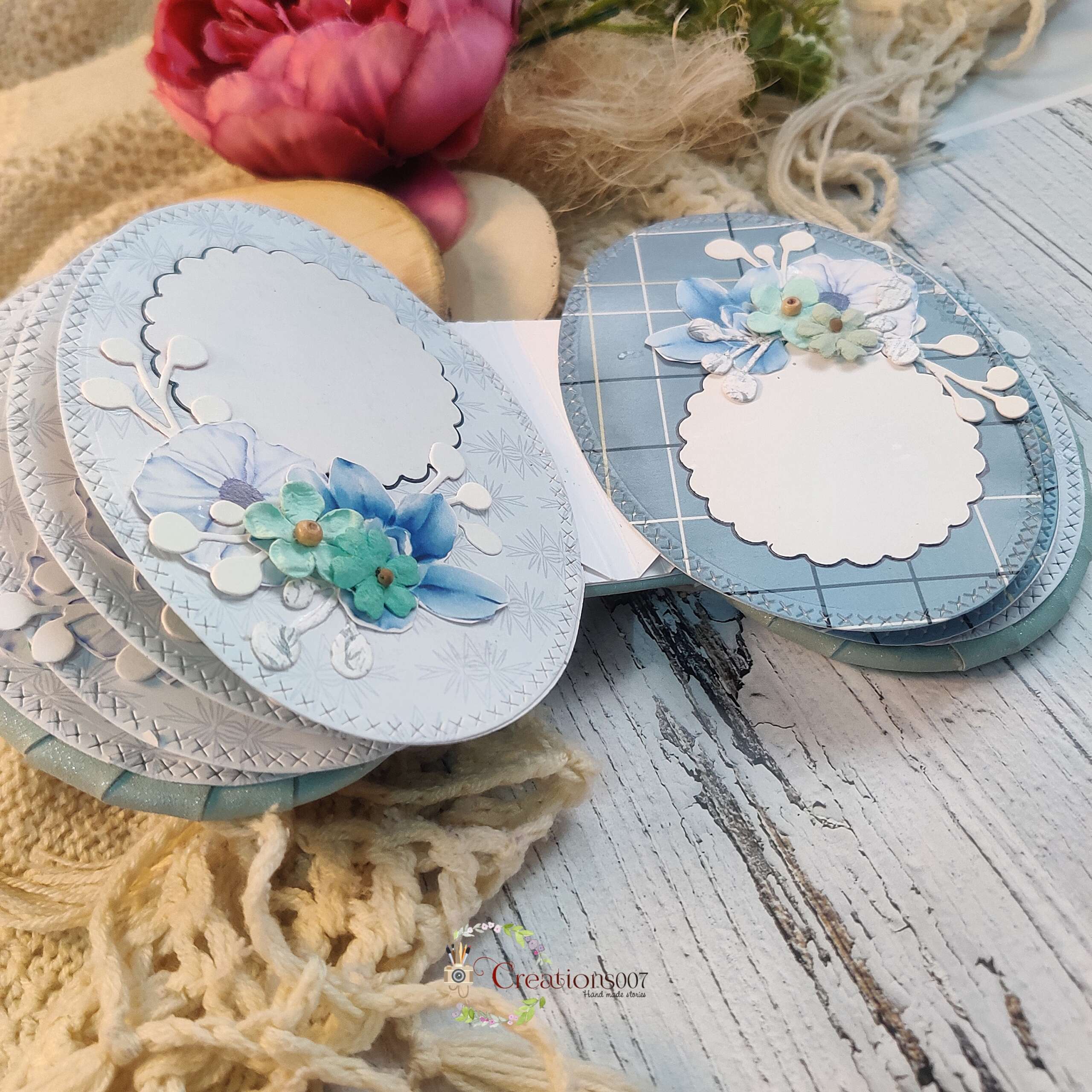 Handcrafted Scrapbook | Oval Scrapbook 5 Handcrafted Scrapbook | Oval Scrapbook