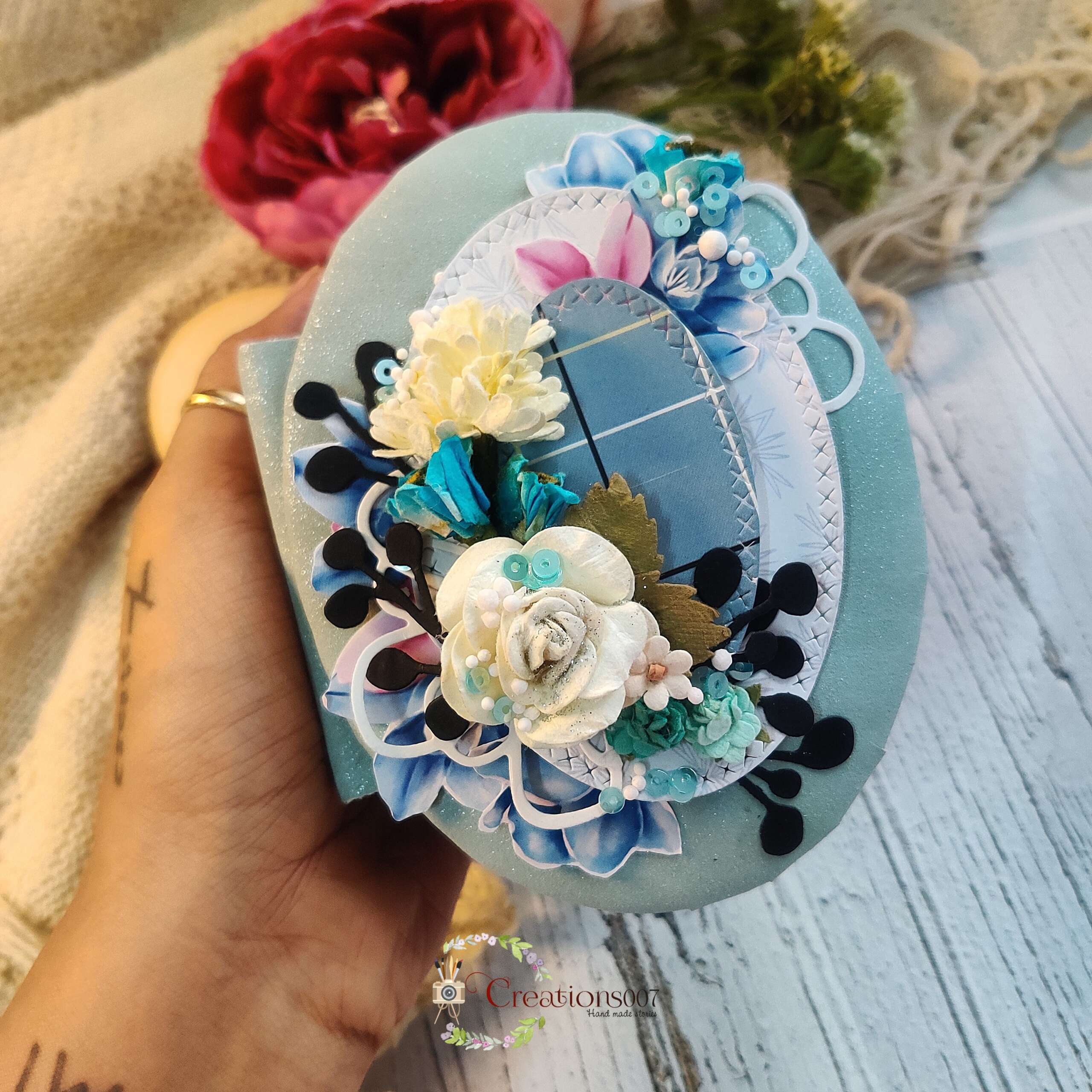 Handcrafted Scrapbook | Oval Scrapbook 3 Handcrafted Scrapbook | Oval Scrapbook