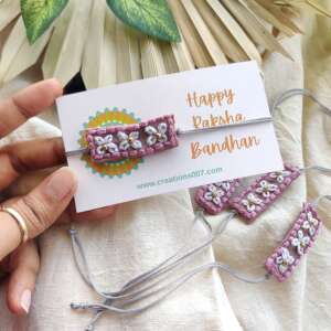 Handmade rakhi | Embroidery Rakhi