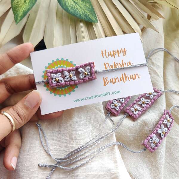 Handmade rakhi | Embroidery Rakhi